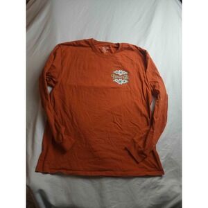 Blessed Girl T Shirt Womens XL Orange Long Sleeve Christian Western Style Grace